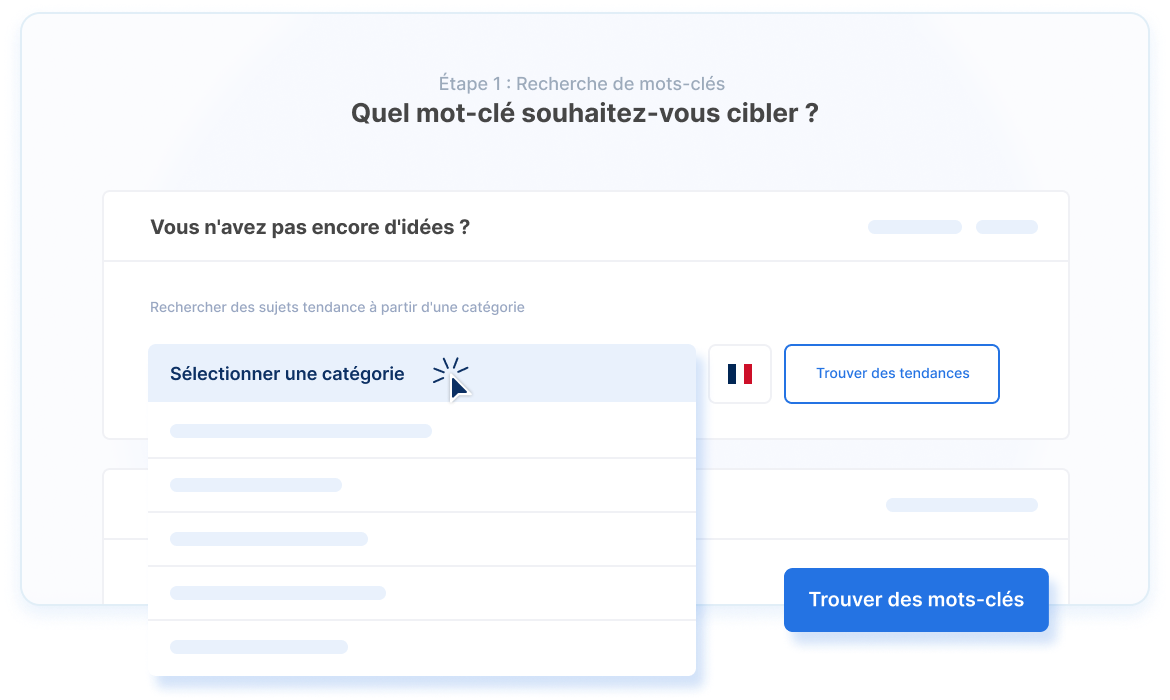 Trouvez les meilleures idées de mots-clés pour votre domaine.